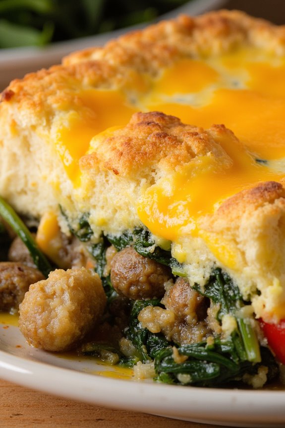 vegetarian sausage egg casserole