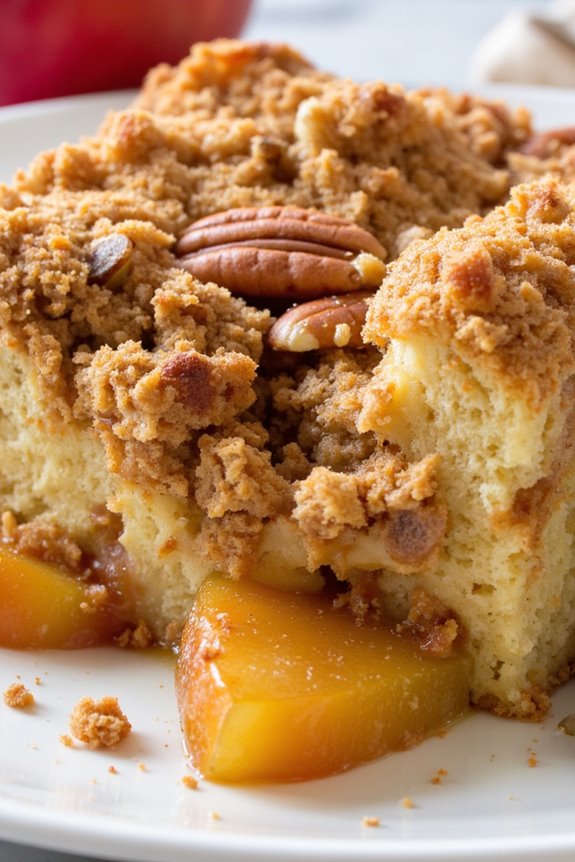 warm apple cinnamon casserole