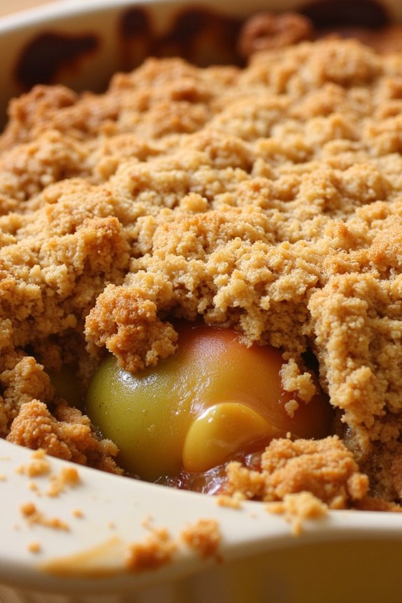 warm apple oatmeal crumble