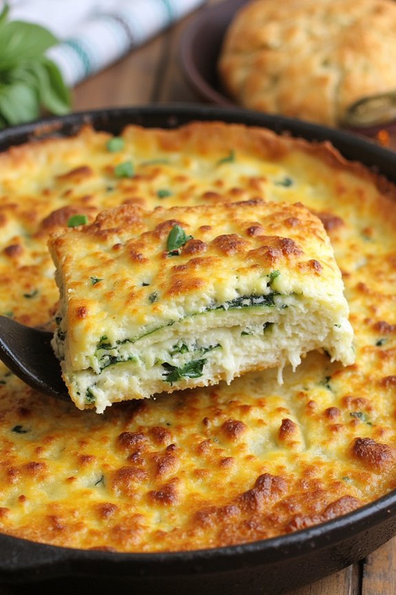 zucchini ricotta breakfast casserole