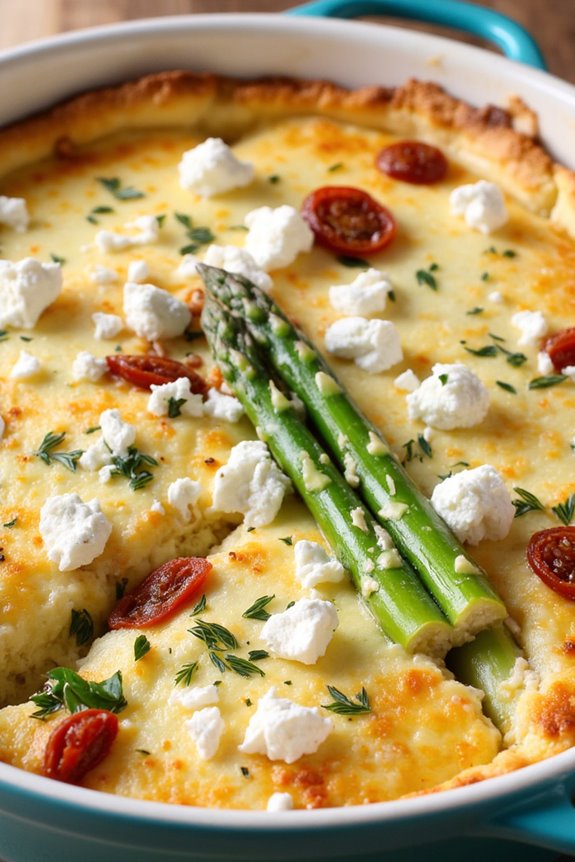 asparagus feta breakfast casserole