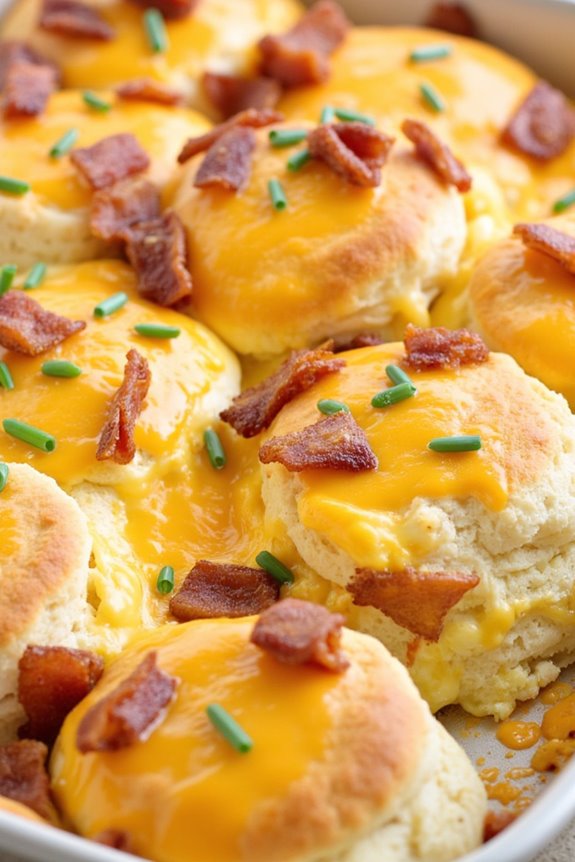 bacon egg cheese biscuit bake
