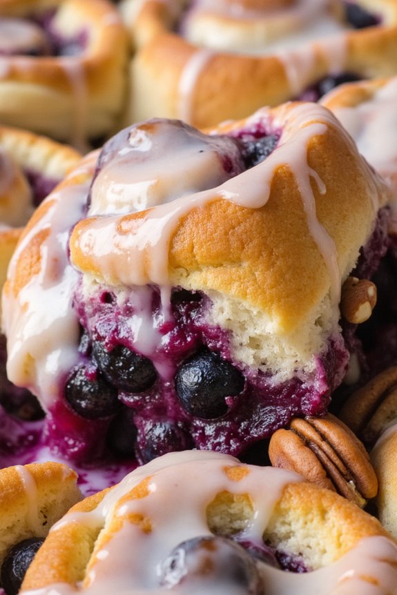 blueberry cinnamon roll casserole