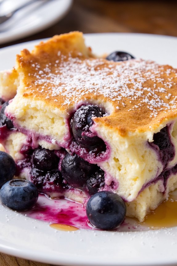 blueberry pancake casserole delight