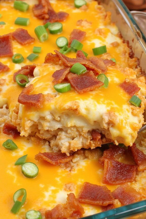 cheesy bacon breakfast casserole
