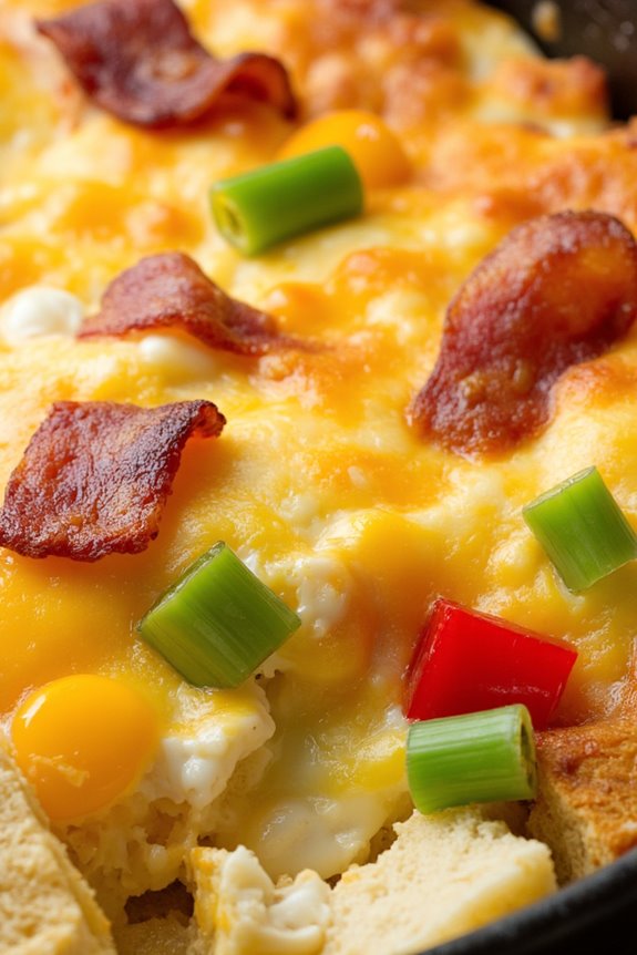 cheesy bacon egg casserole