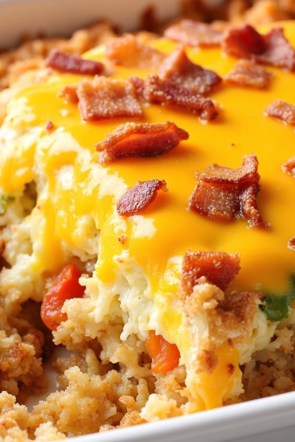 cheesy bacon egg casserole