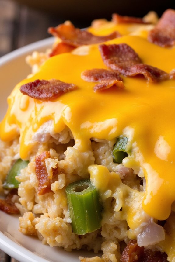 cheesy bacon hash brown casserole