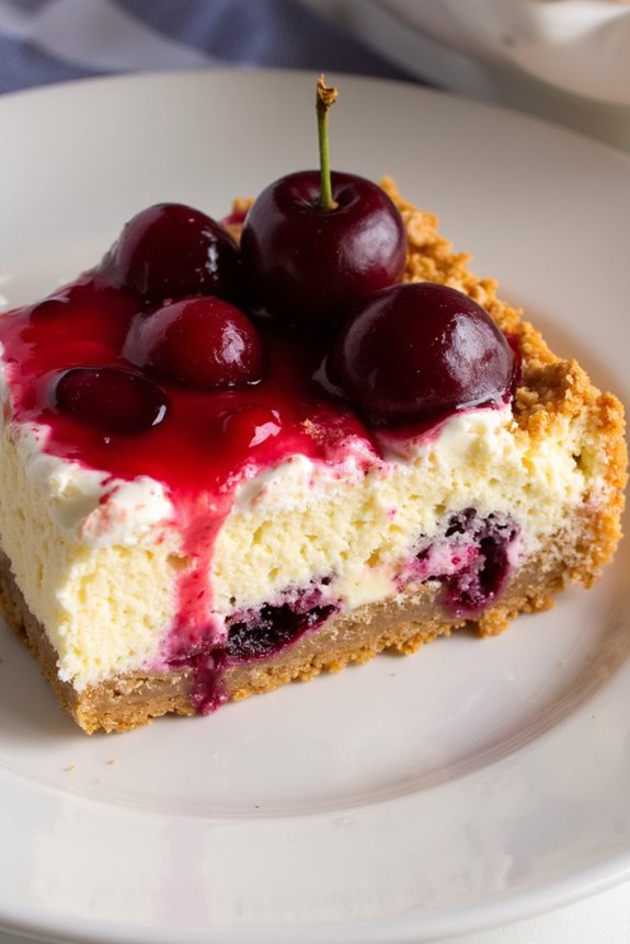 cherry cheesecake breakfast casserole