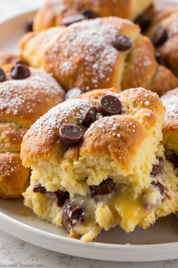 chocolate croissant breakfast bake