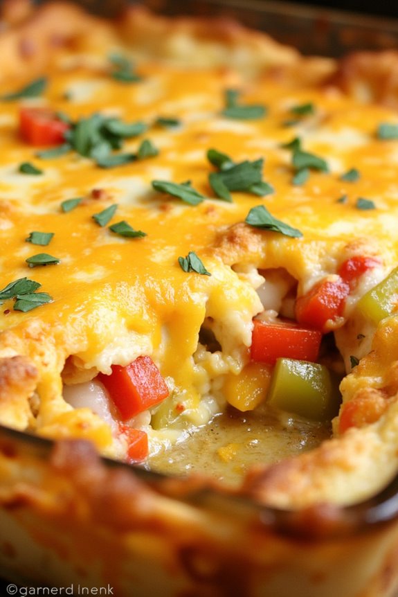 colorful low carb breakfast casserole