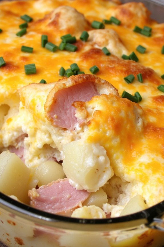 comforting ham and potato casserole