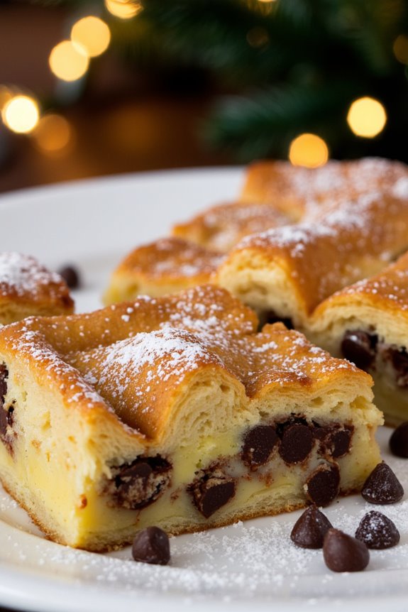 decadent chocolate croissant casserole