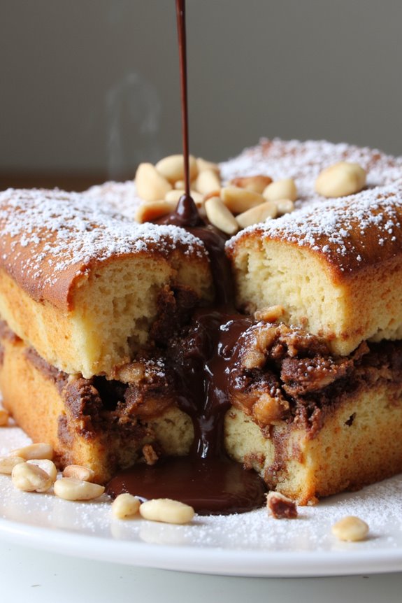 decadent chocolate hazelnut casserole