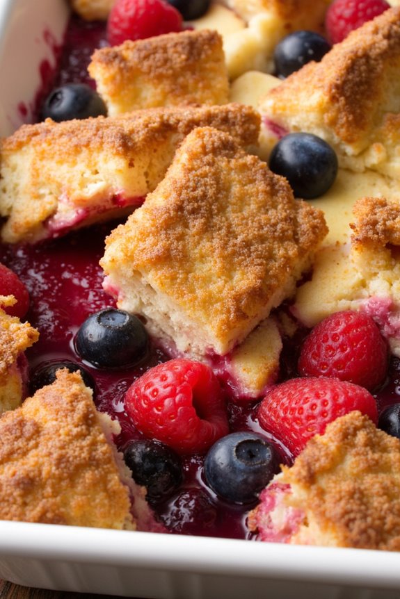 delicious berry filled breakfast casserole