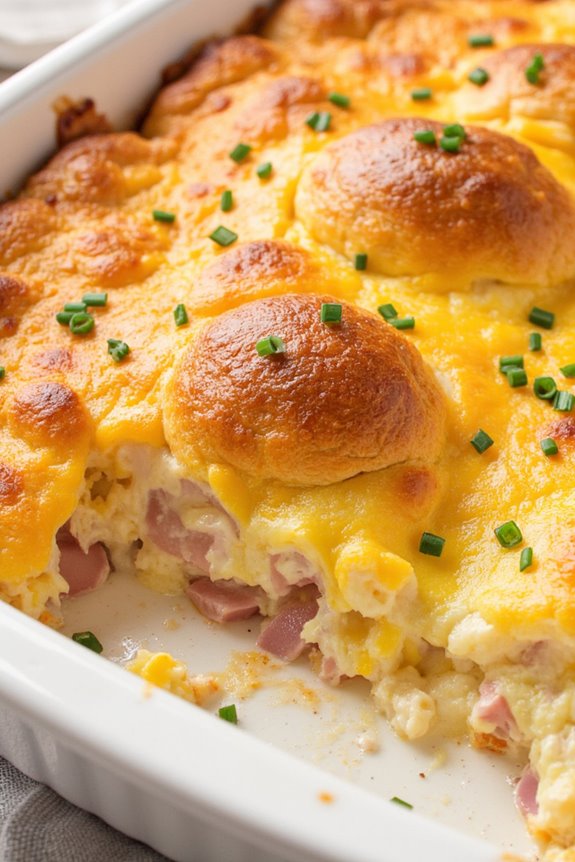 delicious croissant breakfast casserole