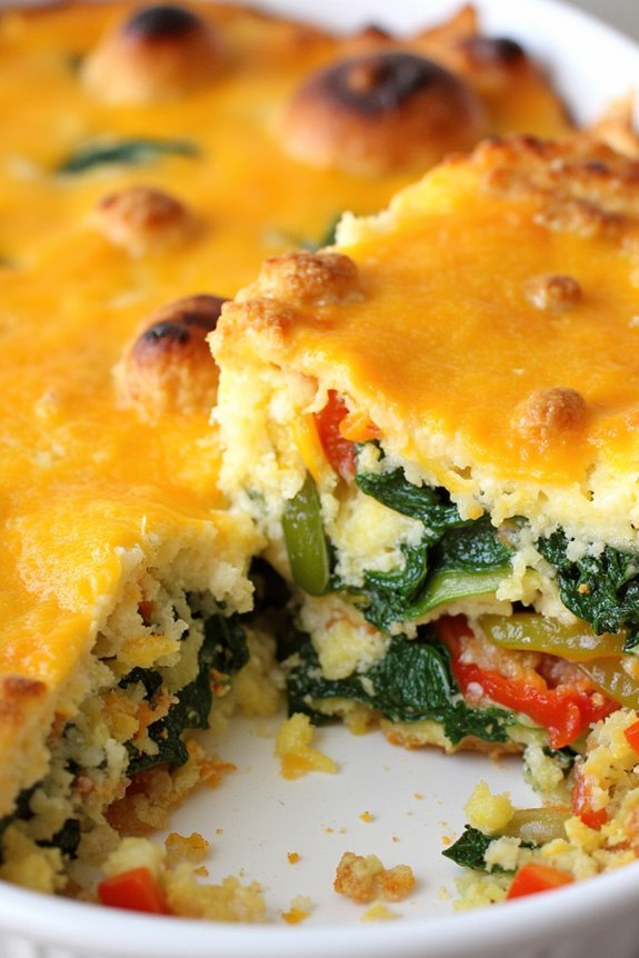 delicious veggie egg casserole