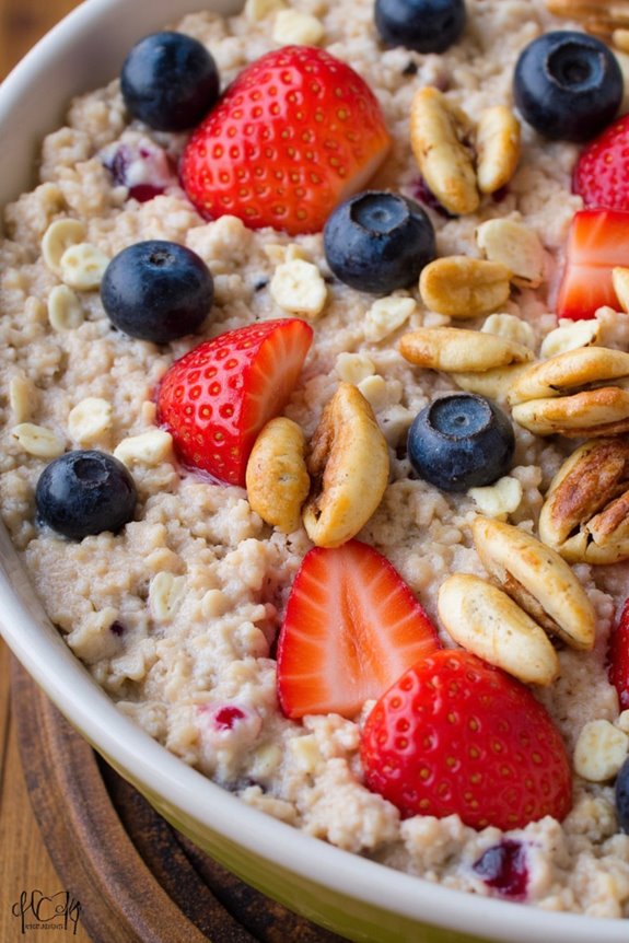 fruity overnight oats casserole