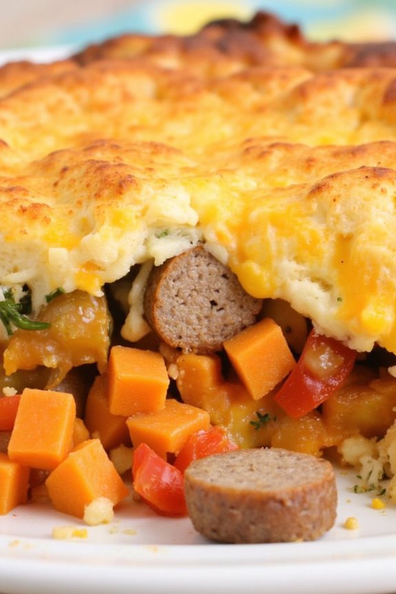gluten free sausage sweet potato casserole