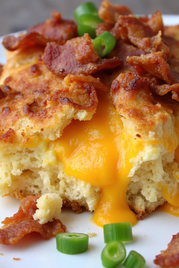hearty bacon cheddar casserole
