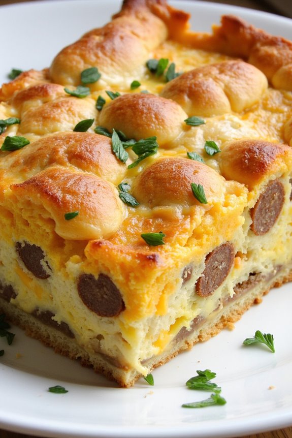 hearty breakfast casserole strata