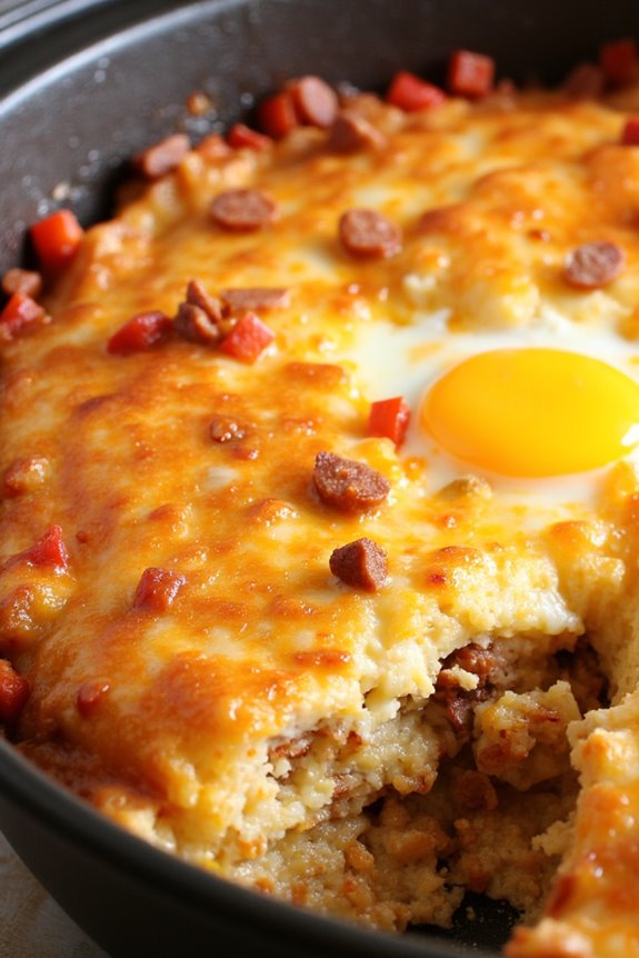 hearty chorizo egg casserole