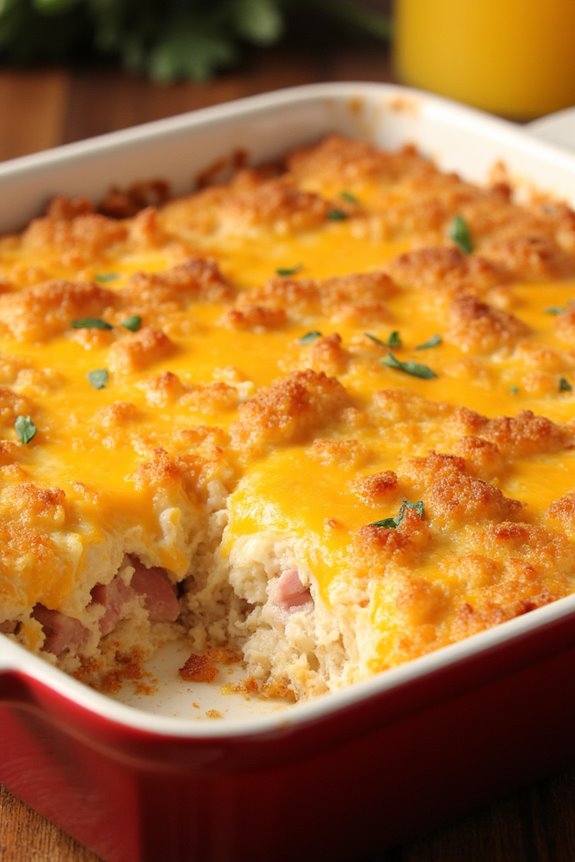 hearty ham and cheese casserole