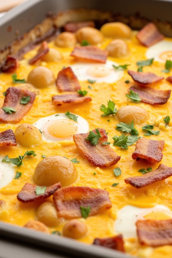 hearty potato bacon casserole