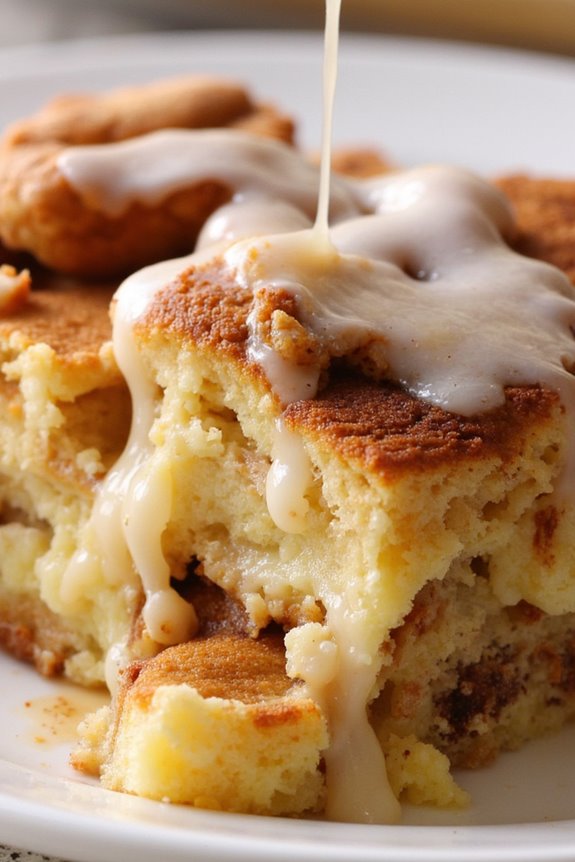 indulgent cinnamon roll casserole