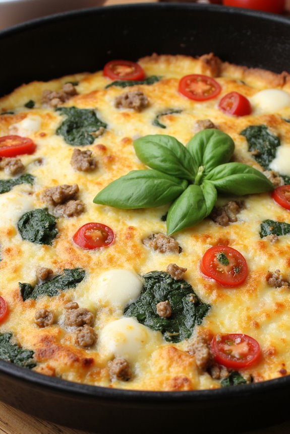italian sausage egg frittata