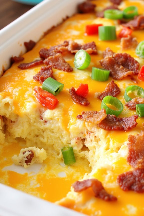keto bacon egg casserole