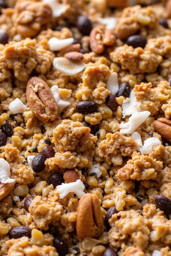 keto nutty granola casserole