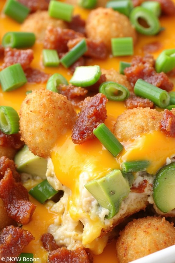 loaded tater tot casserole