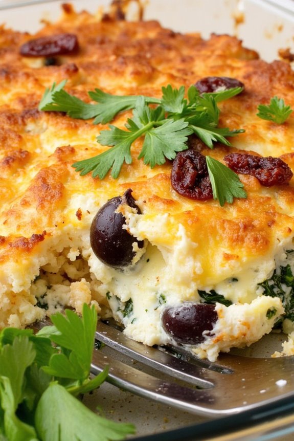 mediterranean breakfast hashbrown casserole