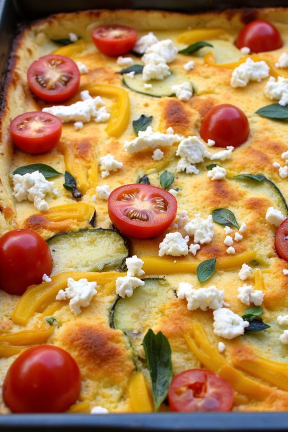 mediterranean veggie feta casserole
