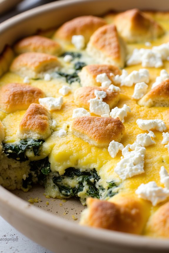 nutritious spinach feta casserole