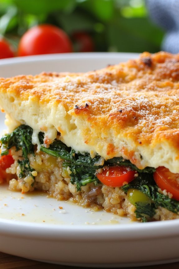 nutritious veggie quinoa bake
