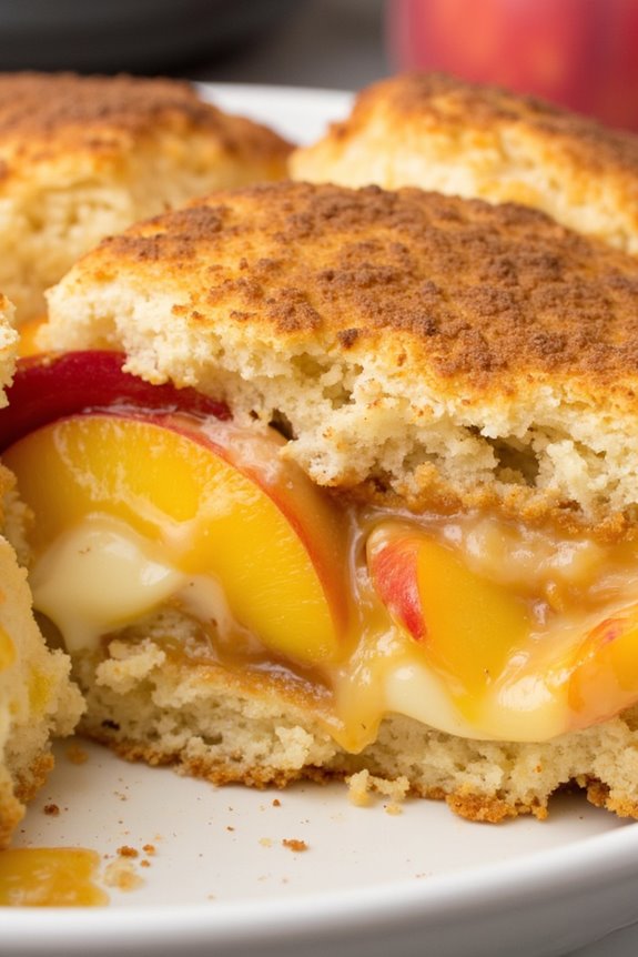 peach cobbler breakfast casserole