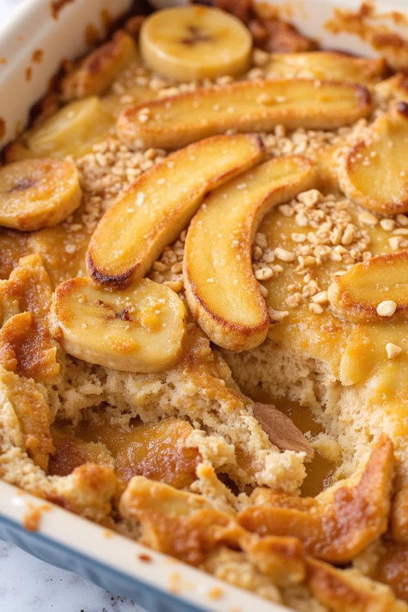 peanut butter banana casserole