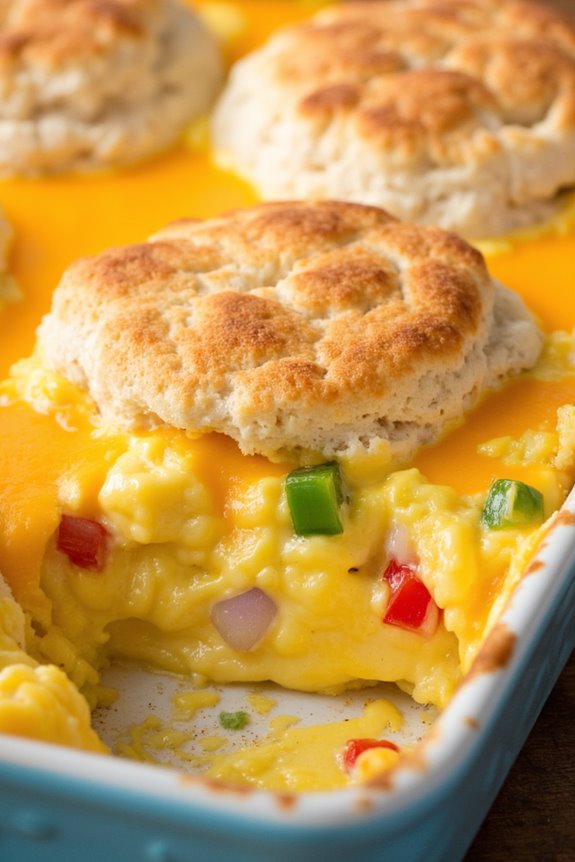 quick biscuit egg casserole