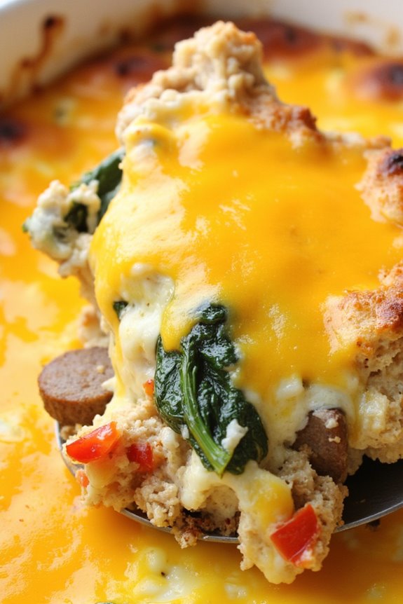 sausage and cheese casserole