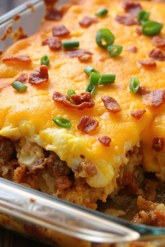 sausage enhanced breakfast casserole delight