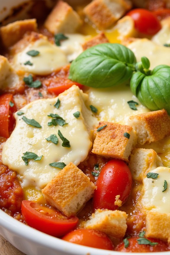 savory cheese tomato casserole
