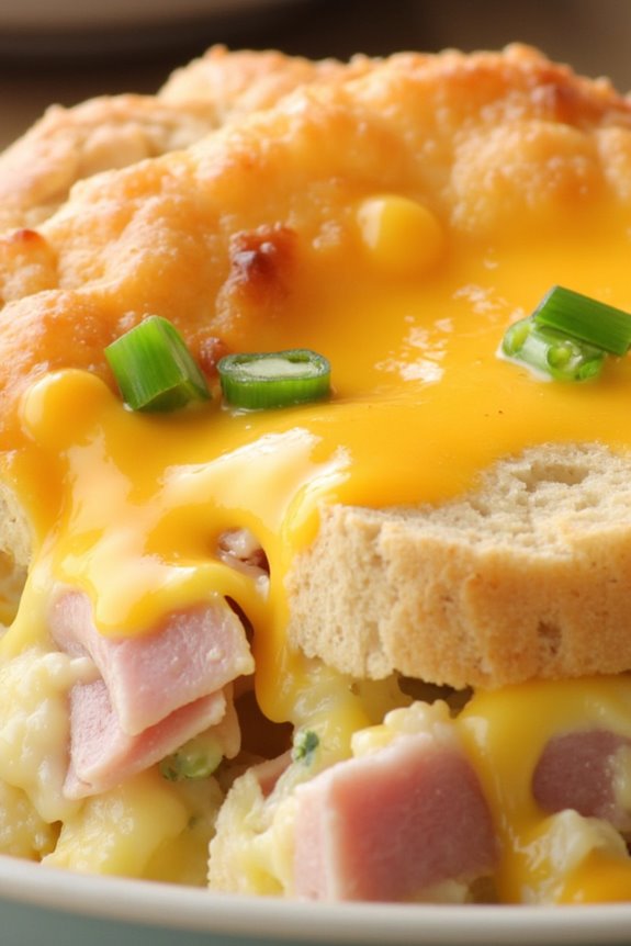 savory ham and cheese casserole