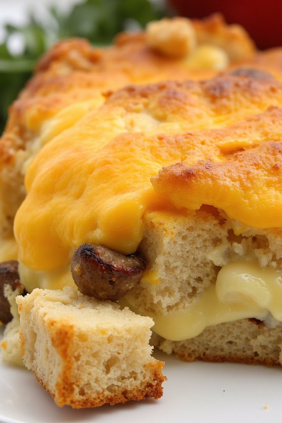 savory sausage cheese casserole