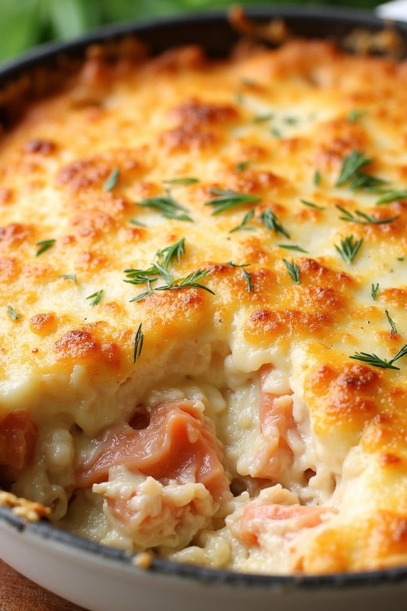 savory smoked salmon casserole
