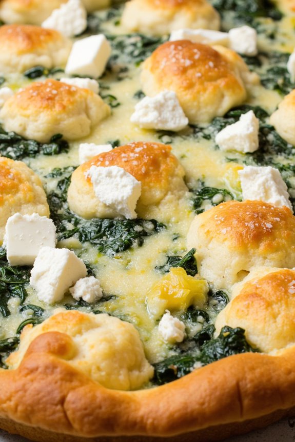 savory spinach feta casserole