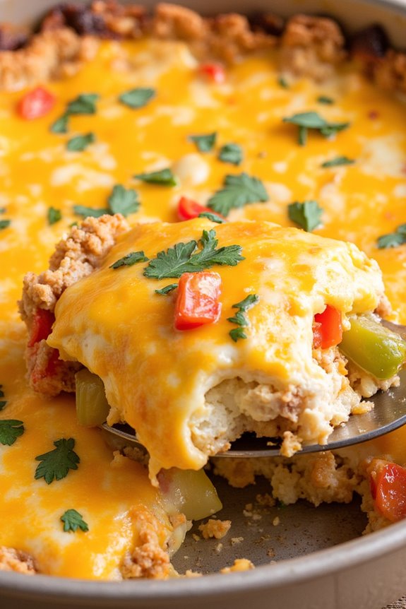 southwestern spicy egg casserole