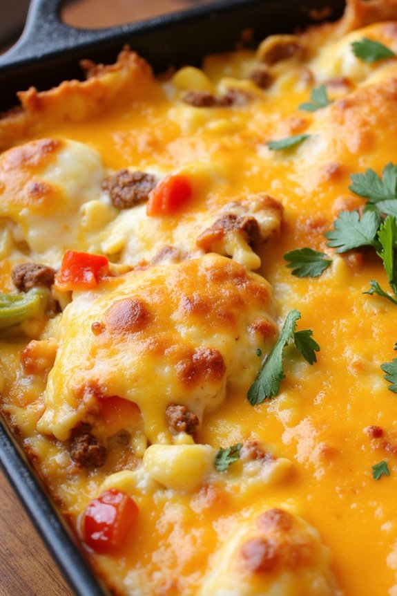 spicy chorizo egg casserole