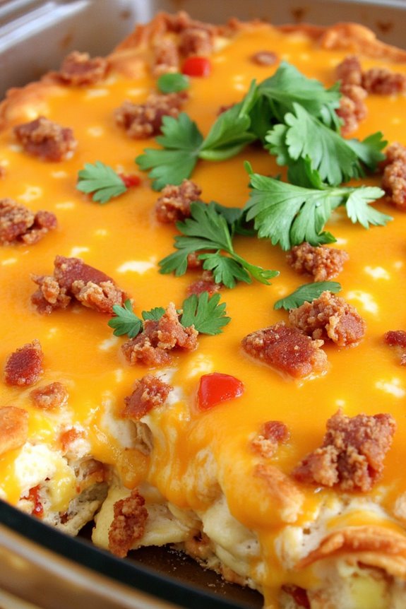 spicy mexican bacon casserole